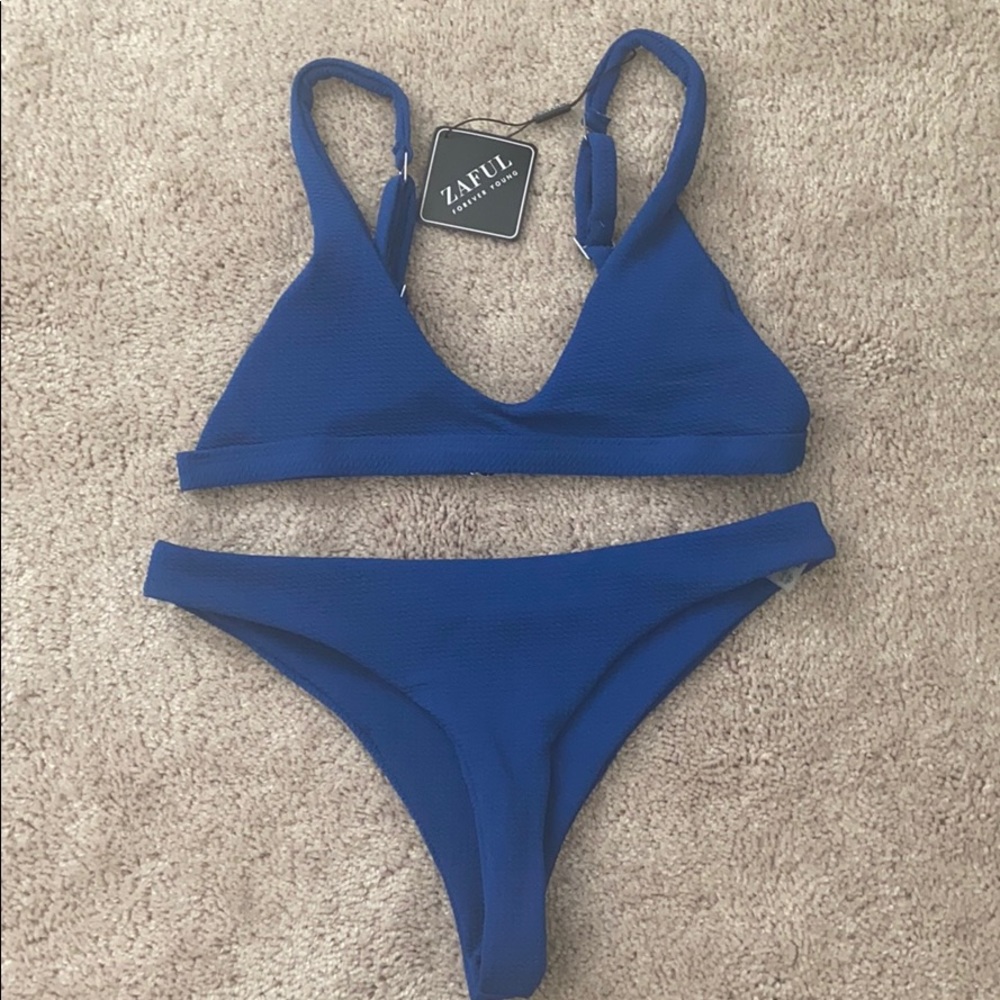 Blue bikini